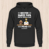 Bester Hundepapa den es jemals gab - Personalisierbarer Hunde Hoodie (Unisex)