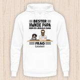 Bester Hundepapa den es jemals gab - Personalisierbarer Hunde Hoodie (Unisex)