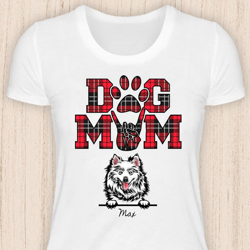 Dog Mum Rockt - Personalisierbares Hunde T-Shirt