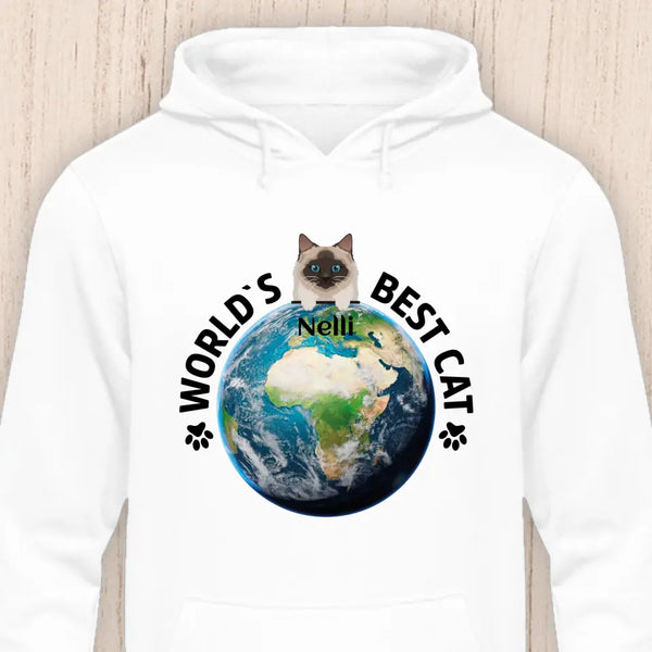 World's best cat - Personalisierbarer Katzen Hoodie (Unisex)