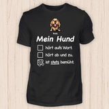 Stets Bemüht - Personalisierbares Hunde T-Shirt copy