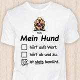 Stets Bemüht - Personalisierbares Hunde T-Shirt copy