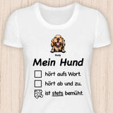 Stets Bemüht - Personalisierbares Hunde T-Shirt copy