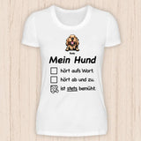 Stets Bemüht - Personalisierbares Hunde T-Shirt copy