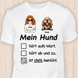 Stets Bemüht - Personalisierbares Hunde T-Shirt