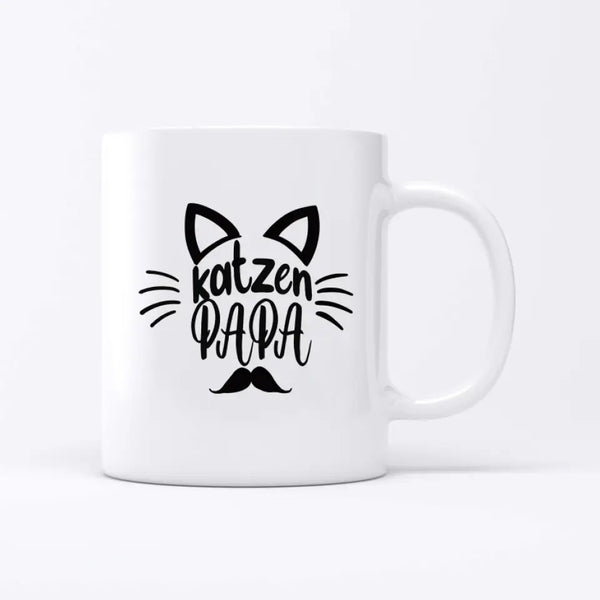 Bester Katzenpapa aller Zeiten - Personalisierbare Katzen Tasse