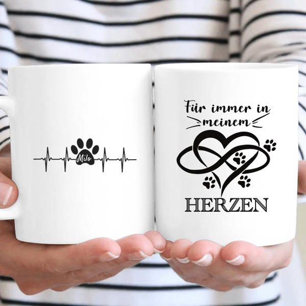 Tierliebe Puls - Personalisierbare Tasse